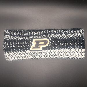 Purdue Knit Headband - Black and White